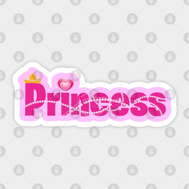 my bling princess design Sticker by colouredwolfe11